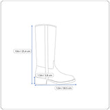 Khombu Women’s Gray Leather Waterproof Lace-Up Winter Snow Boots Size 6