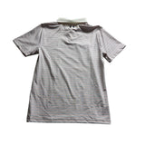 Under Armour Mens White Striped Polo Shirt UPF 50 Short Sleeve Golf Sz M