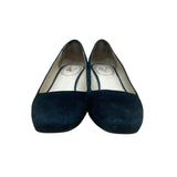 Vince Camuto Women’s Black Suede Wedge Slip On Margarita Heeled Flats Size 6.5