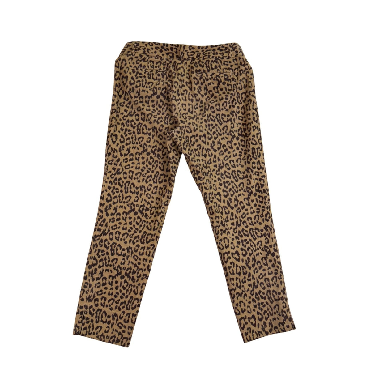 Banana Republic Womens Beige Animal Print Camden Pants Cotton Blend Size 10