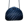 Sasha Women’s Black Woven With Magnetic Snap Closure Mini Crossbody Bag