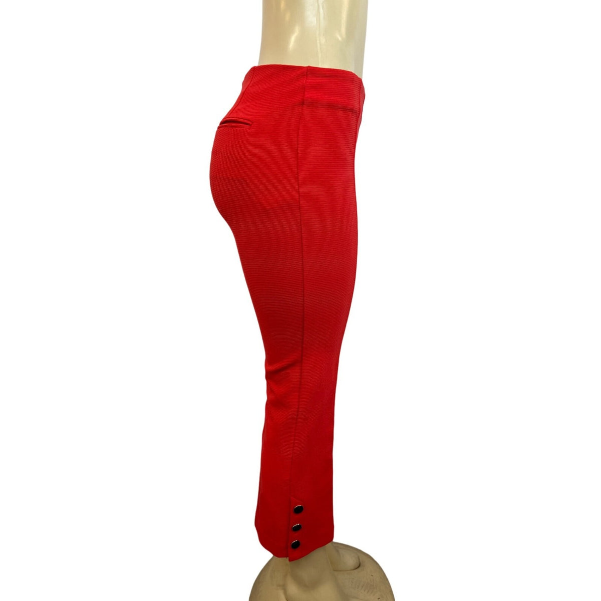 Ann Taylor Women's  Scarlet Red Capri Side Zip Up Pants Sz 4 - NWT