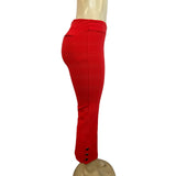 Ann Taylor Women's  Scarlet Red Capri Side Zip Up Pants Sz 4 - NWT