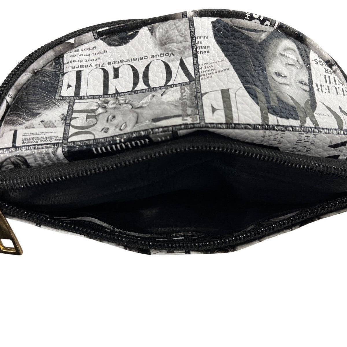Unbranded Women’s Glossy Vogue Magazine Fanny Pack Belt Bag Sz S