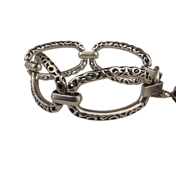 Kendra Scott Womens Silver Tone Metal Open Link Chain Tassel Bracelet