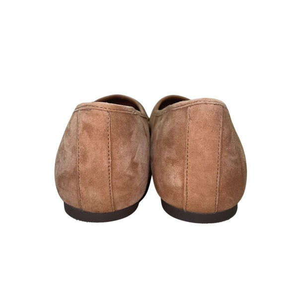Women’s Camel Brown Suede Orinda Pointed Toe Ballet Flats Size 9
