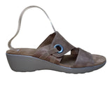 Easy Spirit Women’s Brown Cushioned Footbed Kaitrin Wedge Sandals Size 10M