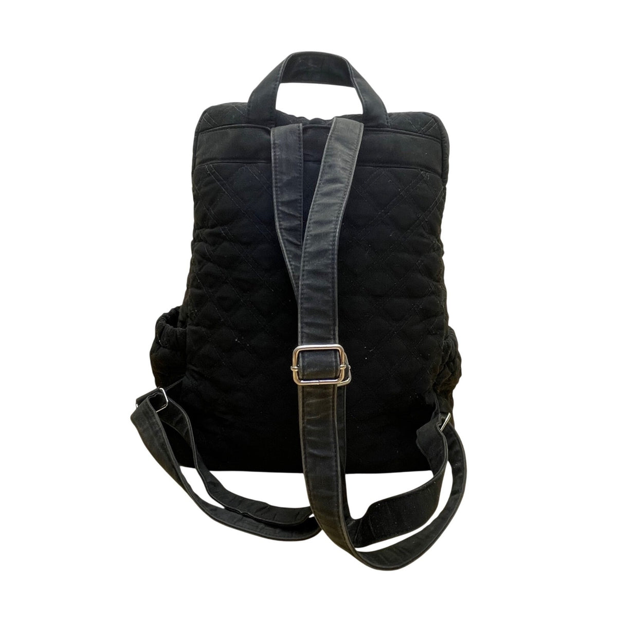 Vera Bradley Women’s Black Quilted Fabric With Multiple Pockets Backpack Size M