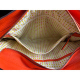 Kate Spade NY Women's Bright Orange Circle Perforated Design Shoulder Bag Sz M
