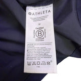 Athleta Womens Navy Nylon Zip-Up Lightweight Windbreaker Jacket Size M