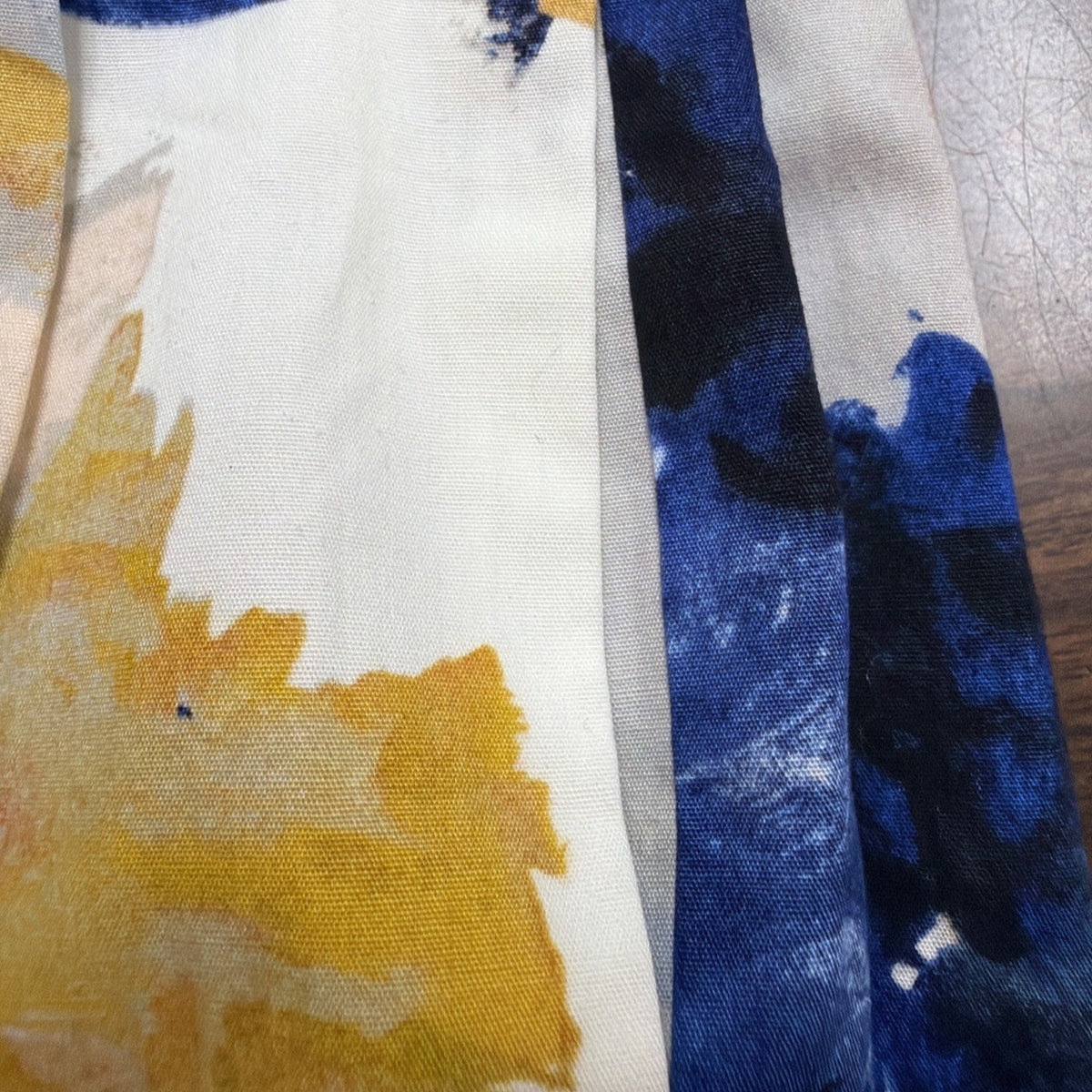 J. Crew Womens Blue & Yellow Floral Cotton Strapless Dress Summer Party Size 6