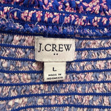J. Crew Womens Blue Floral Smocked Long-Sleeve Midi Dress Viscose Size L