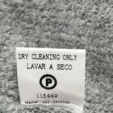 Pink Clover Women Gray Long Double Breasted Coat Size L