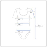 Lisa Marie Fernandez Women's Blue and Gray Zip Up Bodysuit Sz 11 (EU 45)