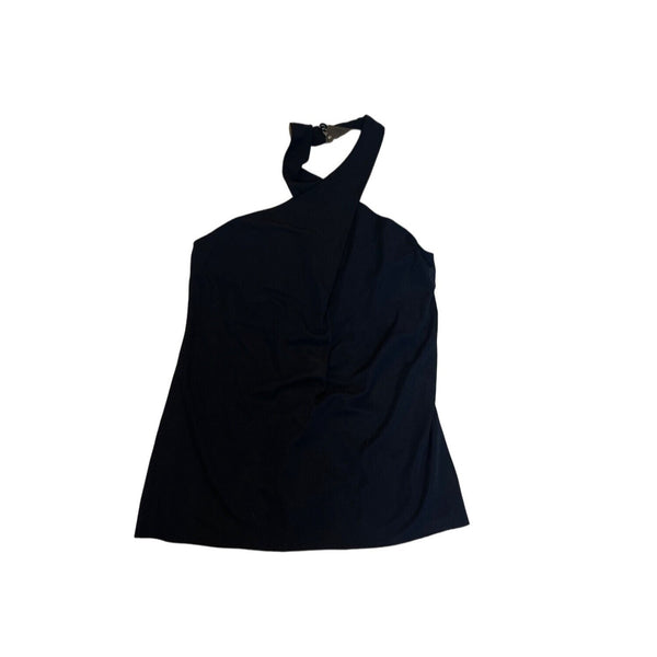 Bailey44 Women’s Navy Blue Haltered Loose Fit Shirt Sz S