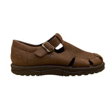 Teva Men’s Brown Leather Adjustable Strap Style 6314 Crete Sandals Size 8.5