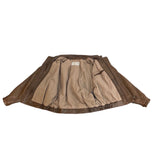 Vintage 80s Expedition by Robert Comstock Brown Pilot Leather Jacket Sz XL