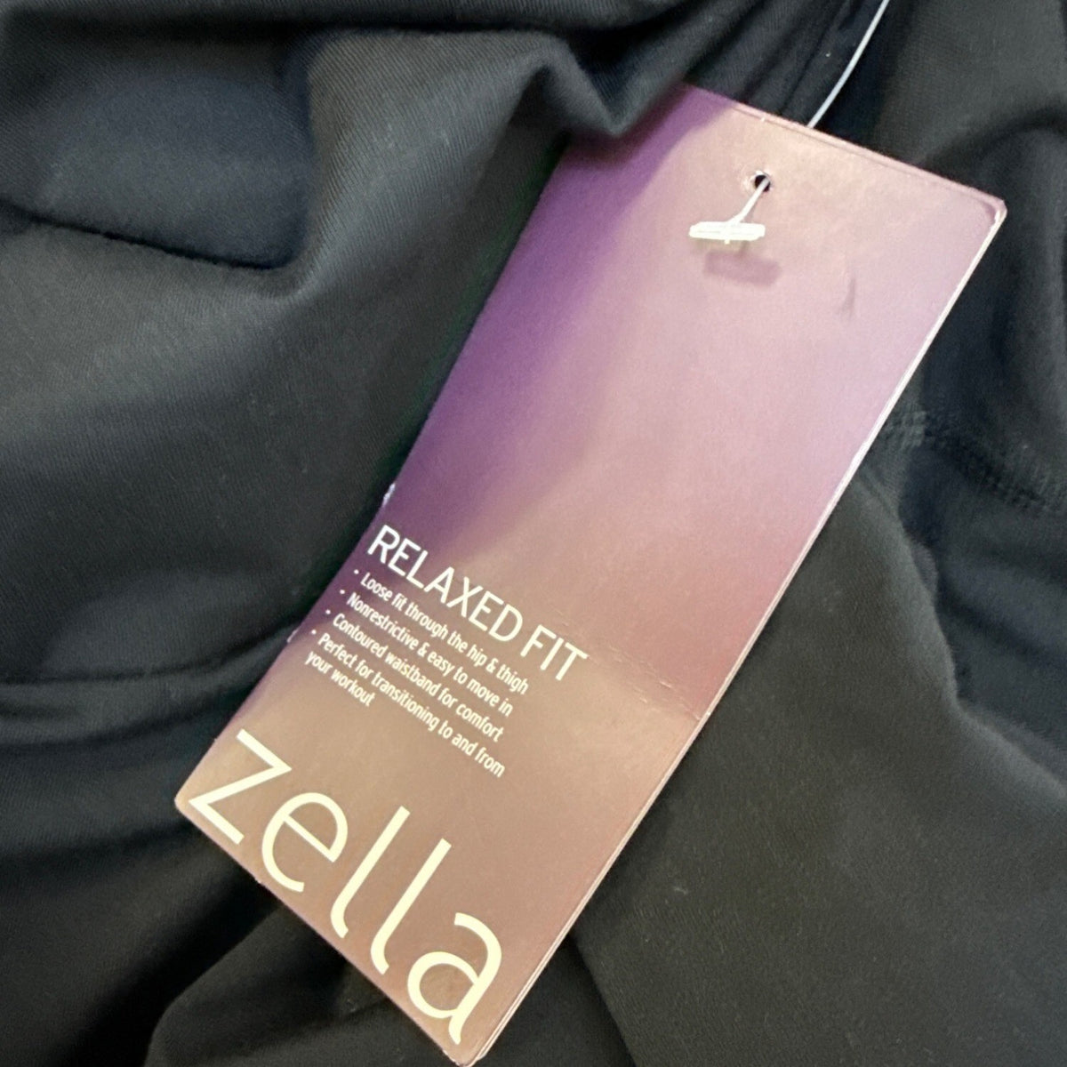 Zella Womens Black High-Waist Cropped Harem Pants Stretchy Size M - New