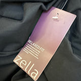 Zella Womens Black High-Waist Cropped Harem Pants Stretchy Size M - New