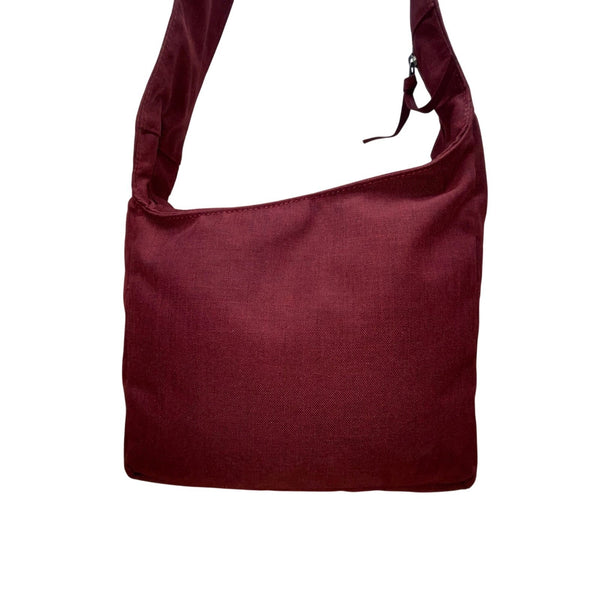 Ogio Women’s Burgundy Modern Button Accent Multiple Compartments Crossbody Bag