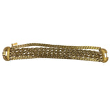 Monet Womens Gold Tone Multi-Chain Vintage Bracelet Retro Chunky 1960s
