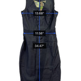Ted Baker Womens Black Wool Blend Sleeveless Bodycon Dress With Back Zip Size 0