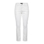 Lands End Womens White Stretch Cotton Blend Straight-Leg Jeans Size 14
