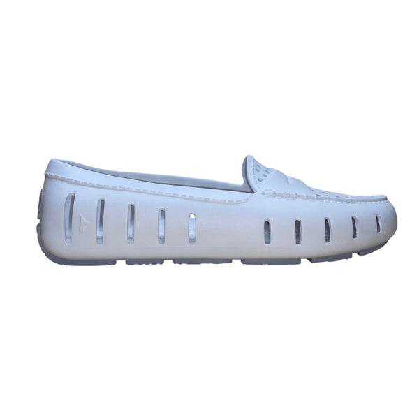 Floafers Men’s White Rubber Slip-On Water-Friendly Loafers Size 10