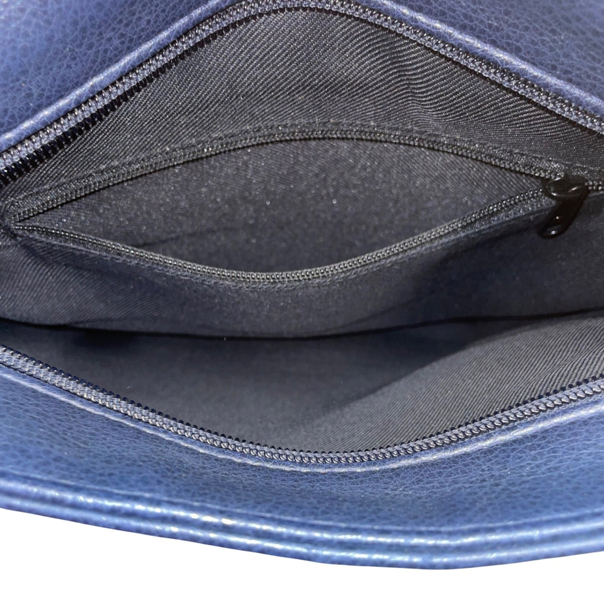 Women’s Navy Blue Faux Leather With Adjustable Strap & Rear Pocket Crossbody Bag