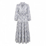Escape By Blu Pepper Womens White & Blue Floral Maxi Dress Siize M