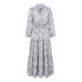Escape By Blu Pepper Womens White & Blue Floral Maxi Dress Siize M