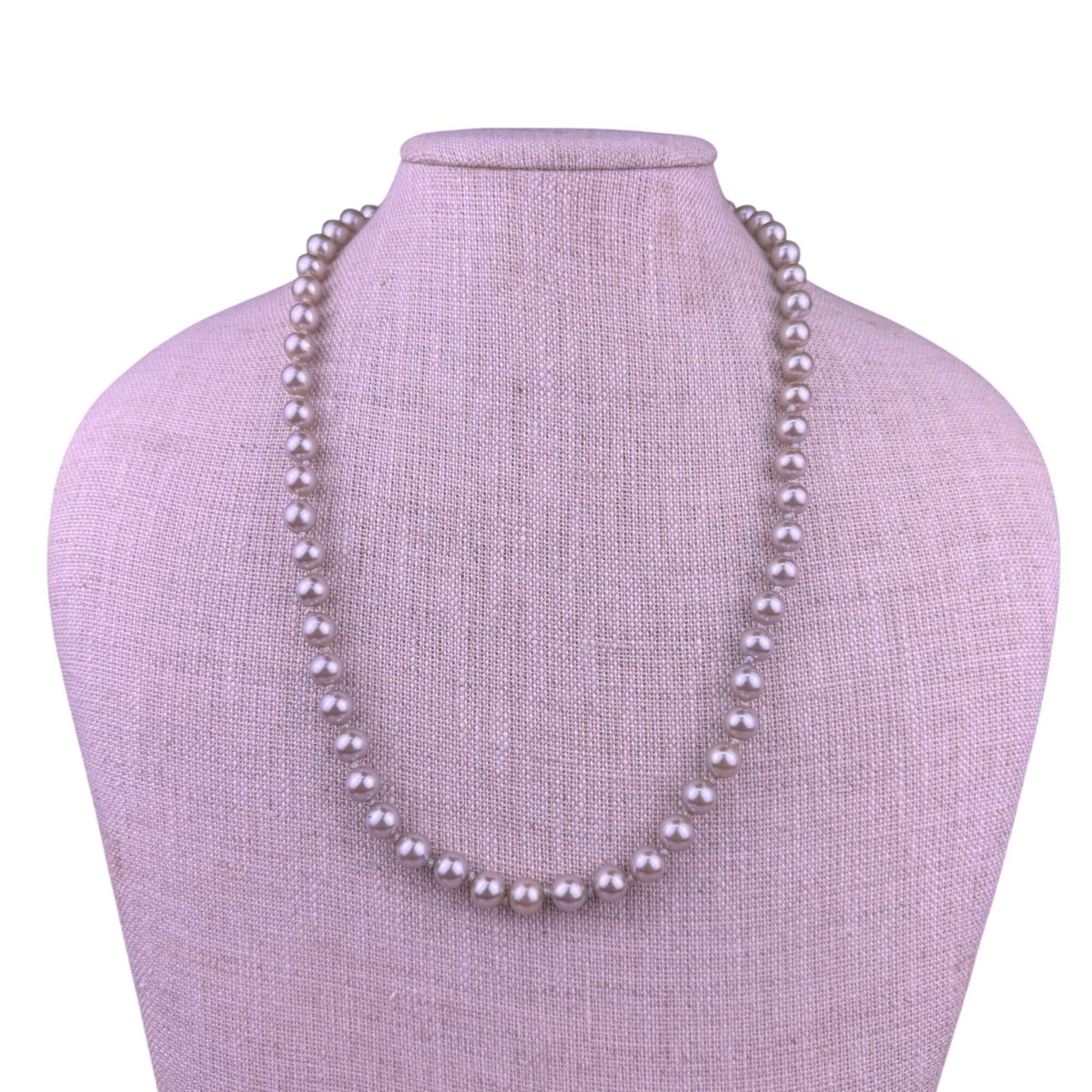 Strand Of Faux Pearls Womens Ivory Necklace With Gold Tone Clasp Japan