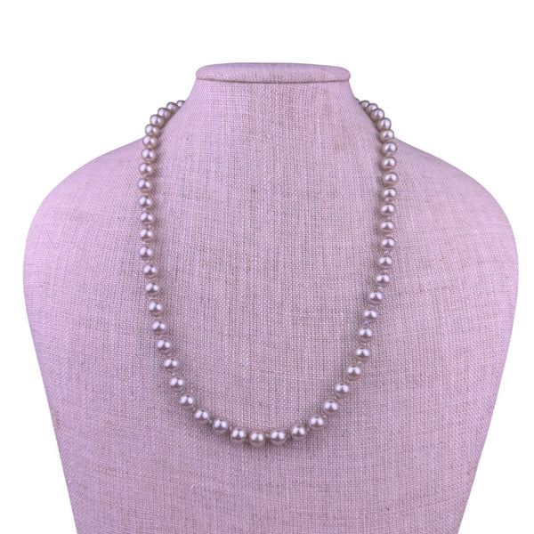 Strand Of Faux Pearls Womens Ivory Necklace With Gold Tone Clasp Japan