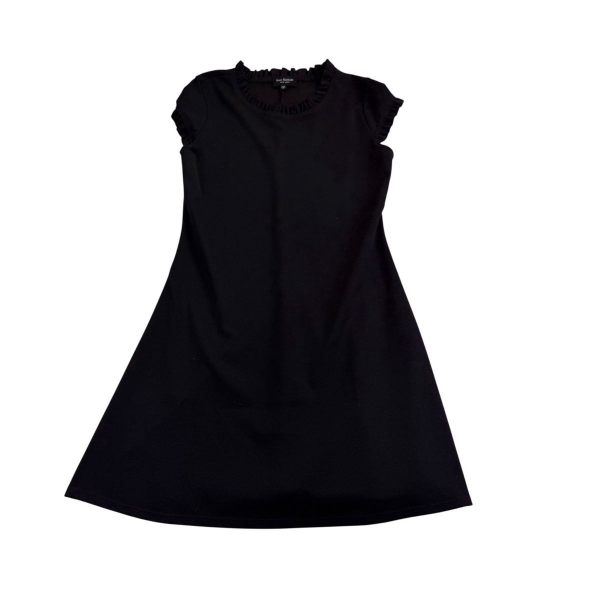 Isaac Mizrahi Womens Black Short Sleeve A-Line Dress Size S