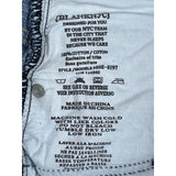 Blank Nyc Women's Light Blue Wedge Cut Off Embroidered Short Sz 28