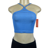 Colsie Women's Blue Sleeveless Stretchable Shirt Sz S
