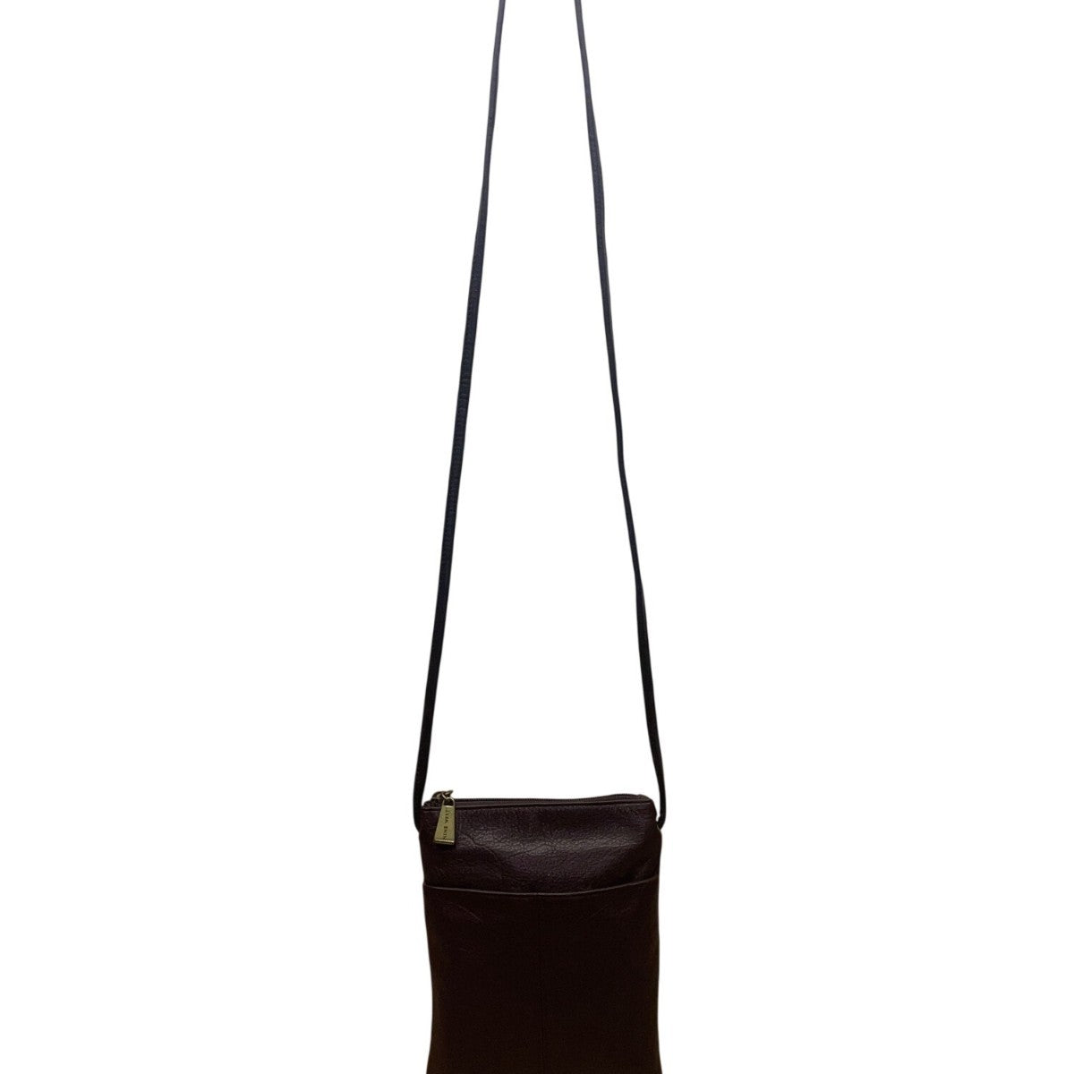 Nine West Women’s Purple Faux Leather Strapped Zipper Closure Crossbody Bag