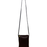 Nine West Women’s Purple Faux Leather Strapped Zipper Closure Crossbody Bag