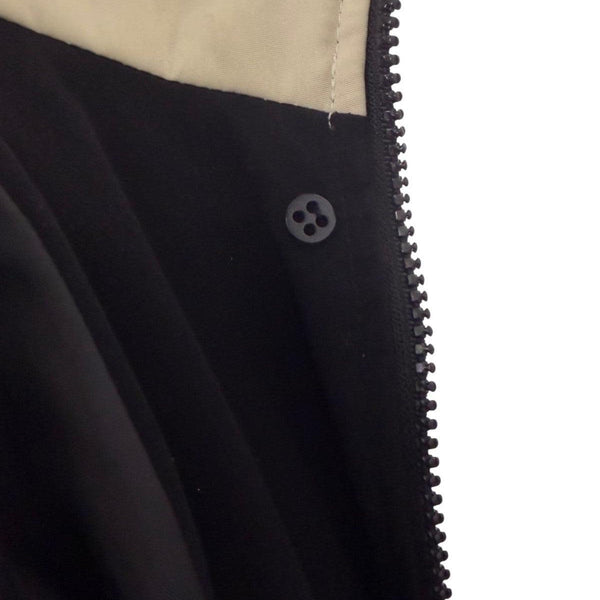 Fleet Street Womens Black Polyester Hooded Trench Coat Button Closure Size 10