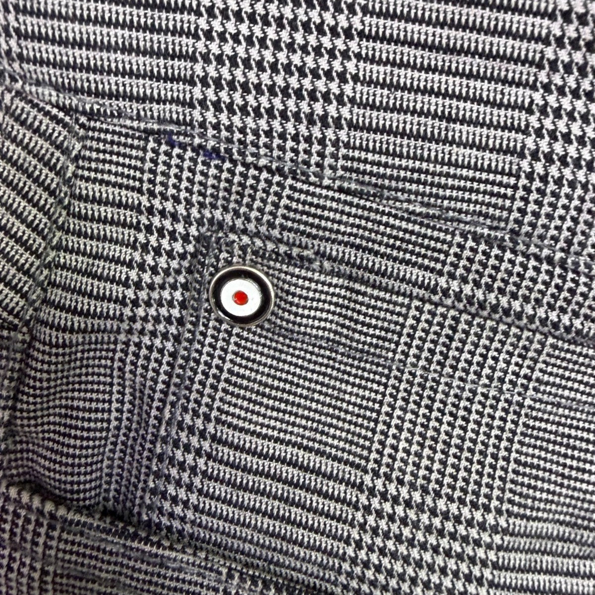 Ben Sherman Mens Gray Stretch Cotton Pants Plaid Regular Fit Size 34W X 32L