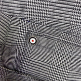 Ben Sherman Mens Gray Stretch Cotton Pants Plaid Regular Fit Size 34W X 32L