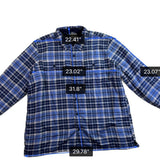 L.L.Bean Mens Rustic Blue Flannel Shirt Traditional Fit Sz XXL