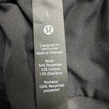 Lululemon Mens Black Relaxed-Fit Jogger Pants With Drawstring Waist Size L