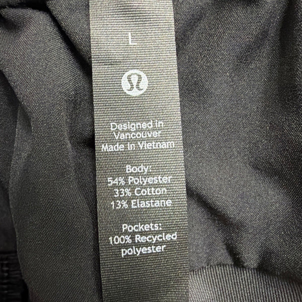 Lululemon Mens Black Relaxed-Fit Jogger Pants With Drawstring Waist Size L