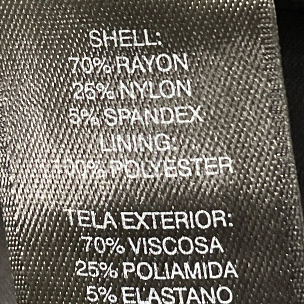 White House Black Market Womens Black Mini Skirt Zipper Accent Size 6