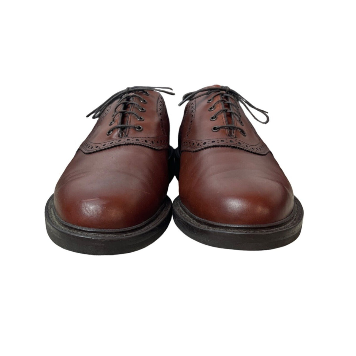 Johnston & Murphy Men's Brown Leather Noonan Saddle Oxford Sz 12W