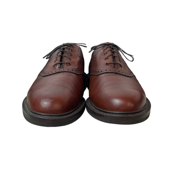 Johnston & Murphy Men's Brown Leather Noonan Saddle Oxford Sz 12W