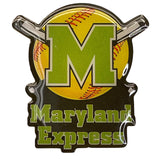 Maryland Express Softball Team Enamel Lapel Pin By Metro Pins
