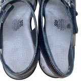 SAS Women’s Black Leather Adjustable Strap Tripad Comfort Sandals Size 7M
