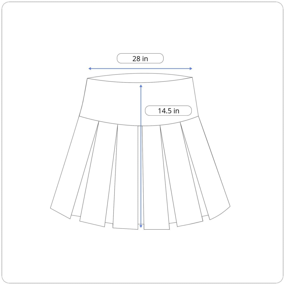 Zara Blue Elastic Waist Cotton Shorts Womens Size L